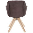 ARMLEHNSTUHL  in Mikrofaser  - Eichefarben/Dunkelbraun, LIFESTYLE, Holz/Textil (60/83/65cm) - Landscape