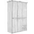 DREHTÜRENSCHRANK in vollmassiv Erle Erlefarben - Chromfarben/Erlefarben, Natur, Holz/Metall (141/215/65cm) - Linea Natura DREHTÜRENSCHRANK in vollmassiv Erle Erlefarben - Chromfarben/Erlefarben, Natur, Holz/Metall (141/215/65cm) - Linea Natura