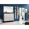 GARDEROBE 4-teilig  in 180/190/24,3 cm  - Beige/Schwarz, KONVENTIONELL, Glas/Holzwerkstoff (180/190/24,3cm) - Voleo