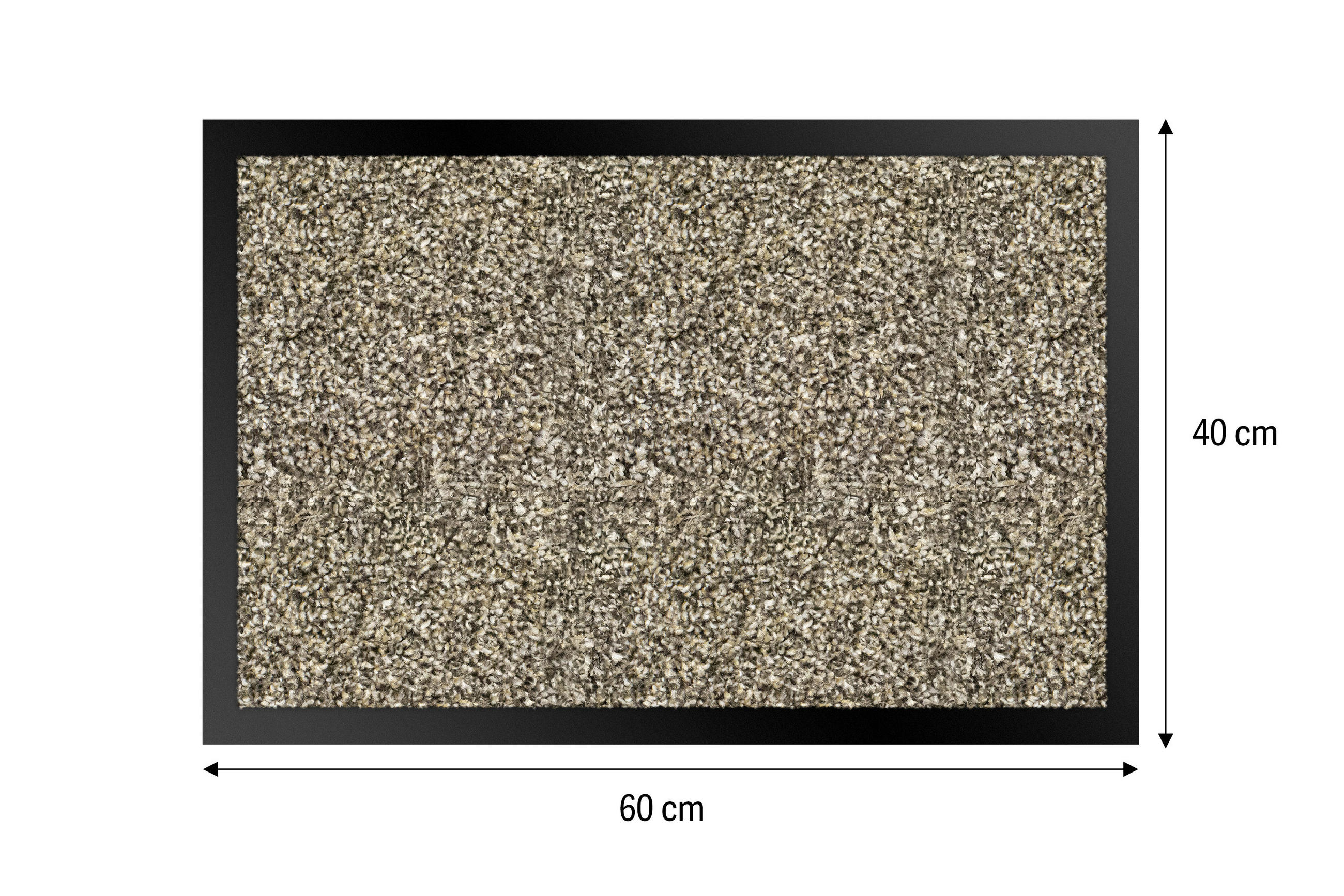 SZENNYFOGÓ SZŐNYEG - világosbarna, Basics, műanyag/textil (40/60cm)