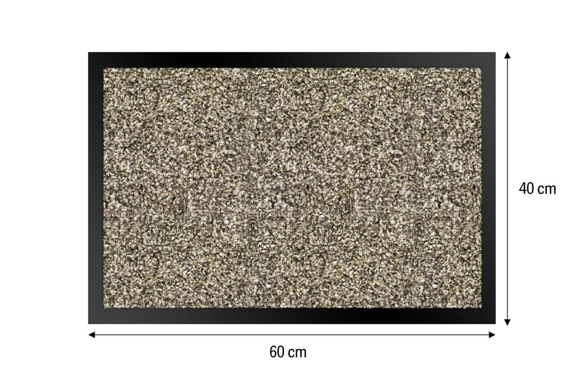 SZENNYFOGÓ SZŐNYEG - világosbarna, Basics, műanyag/textil (40/60cm)