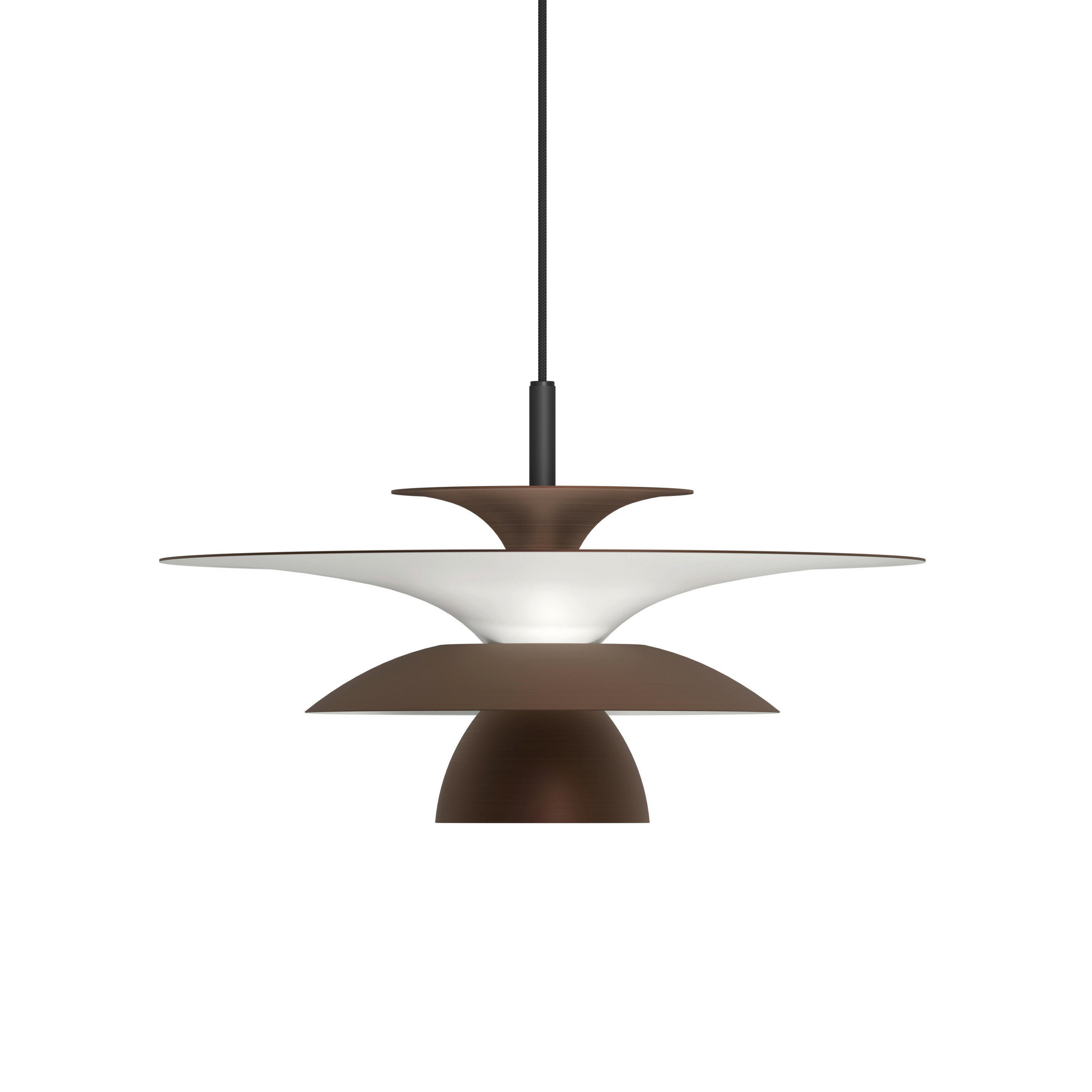HÄNGLAMPA Picasso 38/16,5/38 cm  - brun, Design, metall (38/16,5/38cm) - Belid