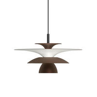 HÄNGELEUCHTE Picasso 38/16,5/38 cm   - Braun, Design, Metall (38/16,5/38cm) - Belid