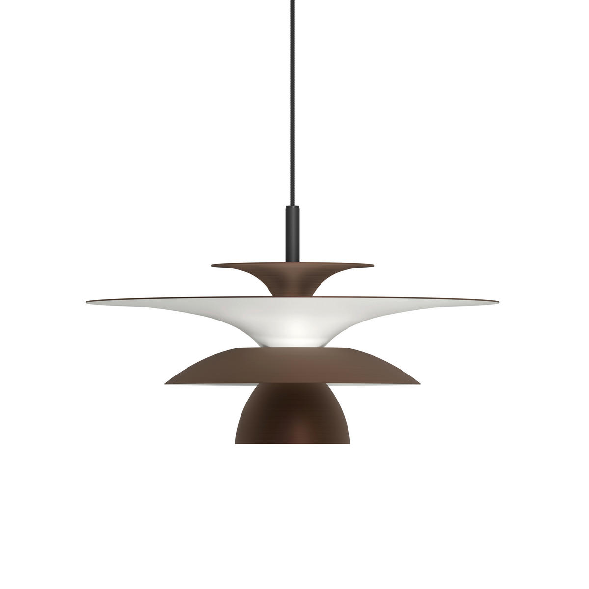 HÄNGELEUCHTE Picasso 38/16,5/38 cm   - Braun, Design, Metall (38/16,5/38cm) - Belid