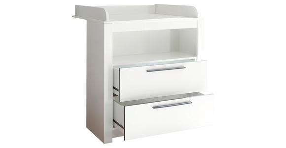 WICKELKOMMODE Pulni  - Graphitfarben/Weiß, Basics, Holzwerkstoff/Kunststoff (96,2/105,4/78cm) - My Baby Lou