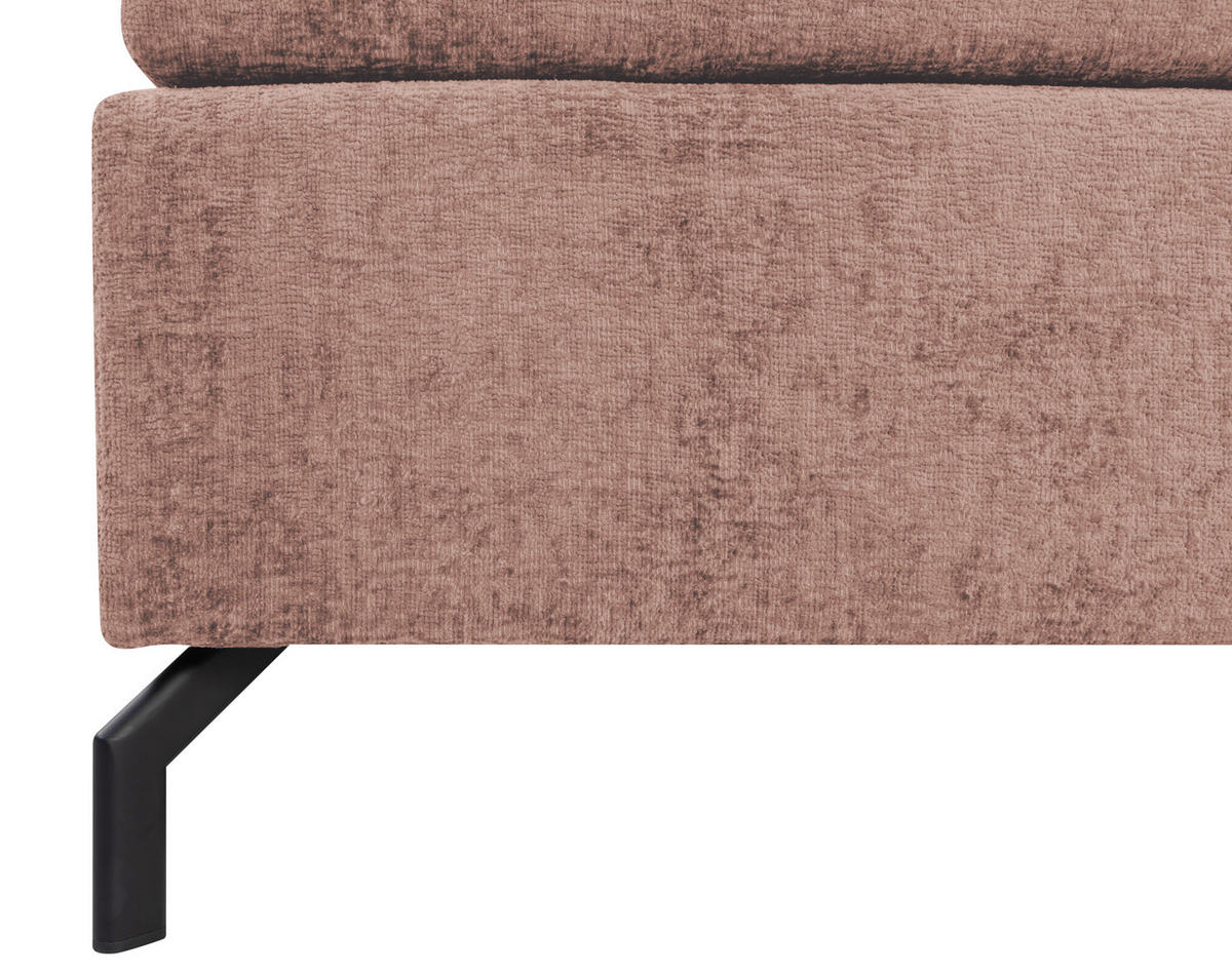 BOXSPRINGBETT 140/200 cm  in Rosa  - Schwarz/Rosa, Design, Textil/Metall (140/200cm) - Esposa