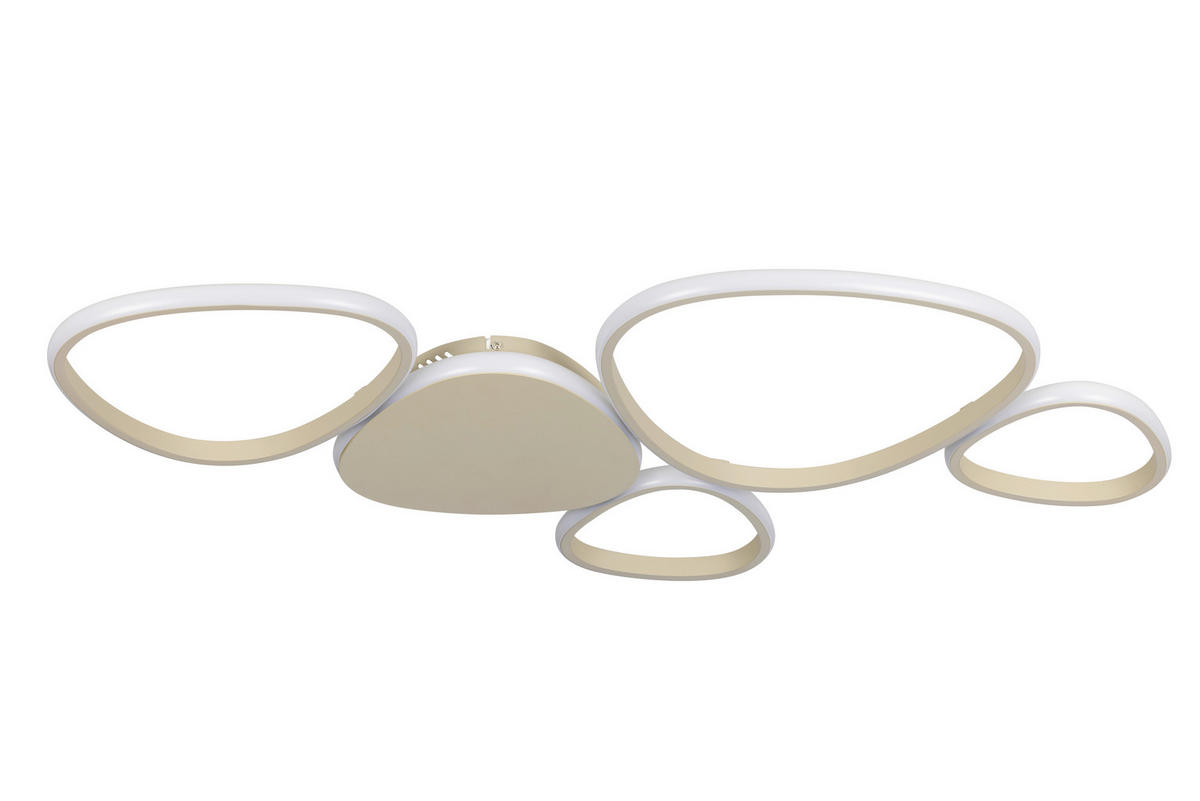 LED-DECKENLEUCHTE   - Sandfarben, Design, Kunststoff/Metall (90,5l) - Novel