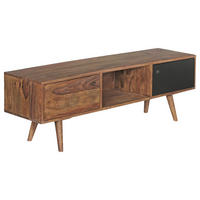 TV-SZEKRÉNY 140/45/35 cm  - fekete/sheesham, Design, fa (140/45/35cm) - MID.YOU