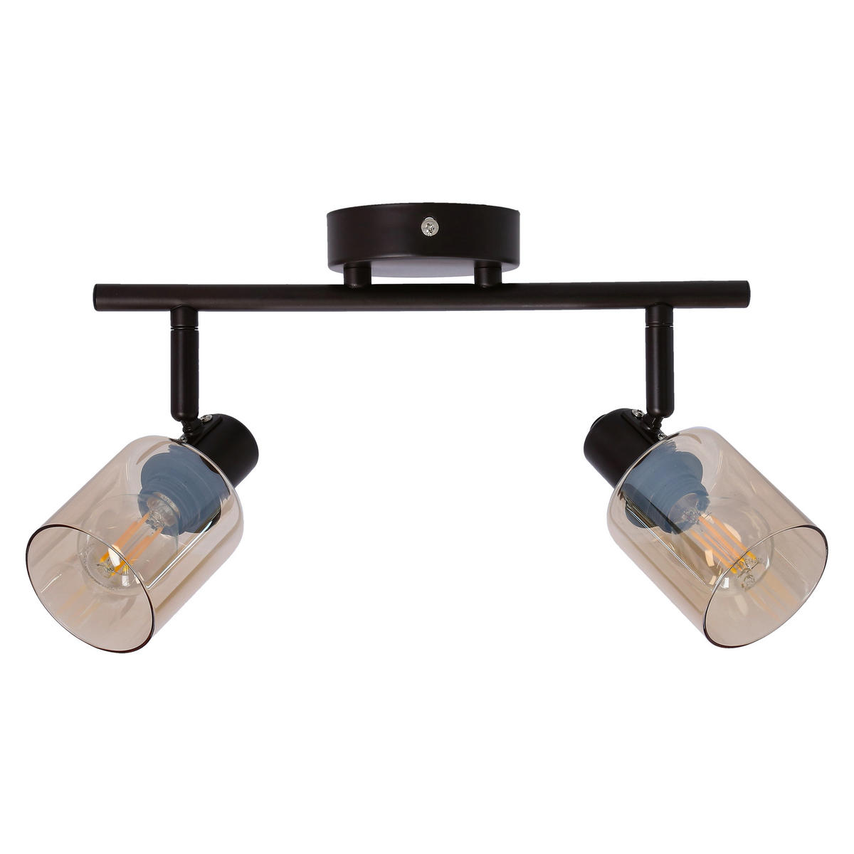 DECKENLEUCHTE Agra 9/36/19 cm  - Schwarz, Design, Glas (9/36/19cm)