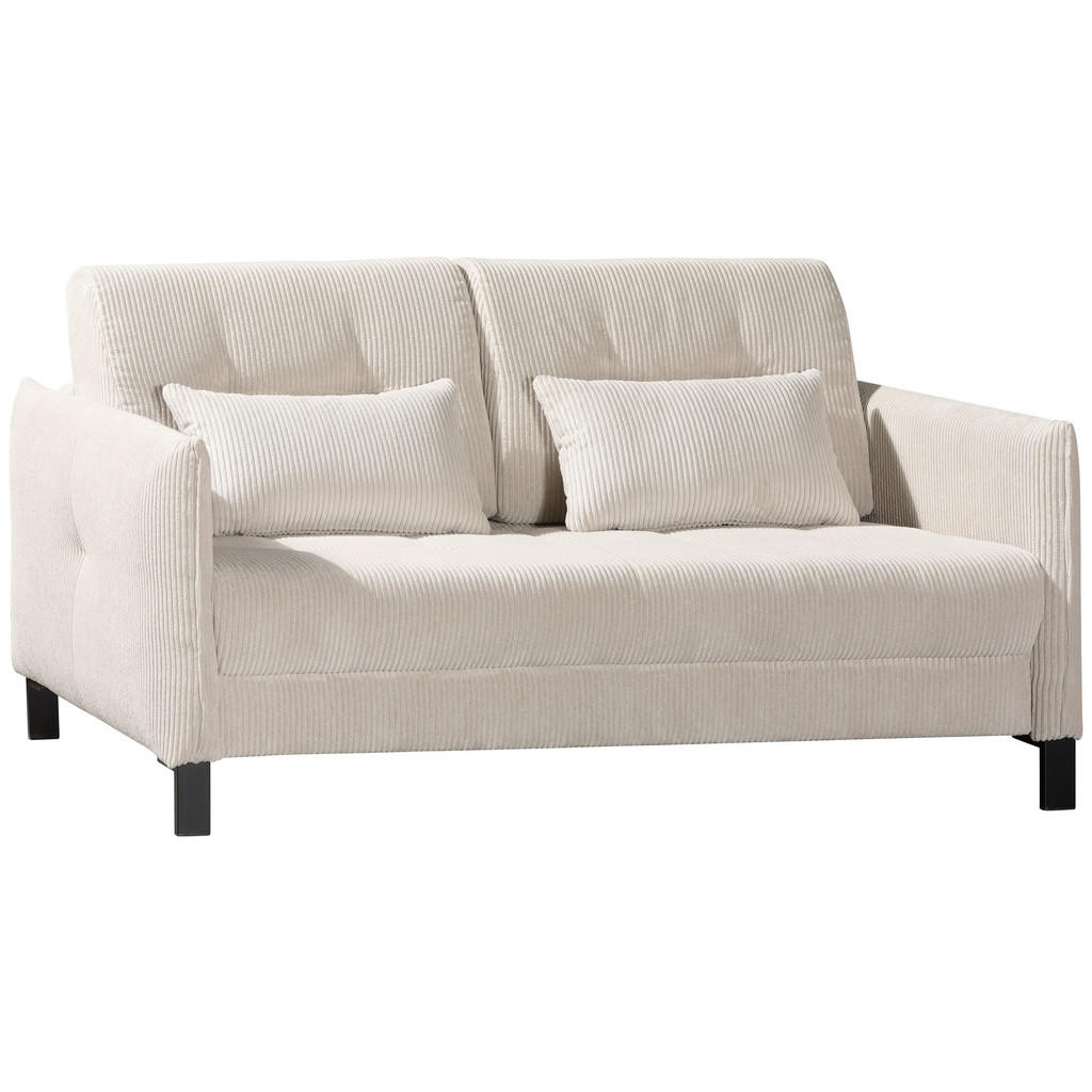 Thumbnail - Novel Schlafsofa, Beige, Textil, 2-Sitzer, Füllung: Schaumstoffflocken, 170x88x110 cm, Fußauswahl, Stoffauswahl, Armteil...