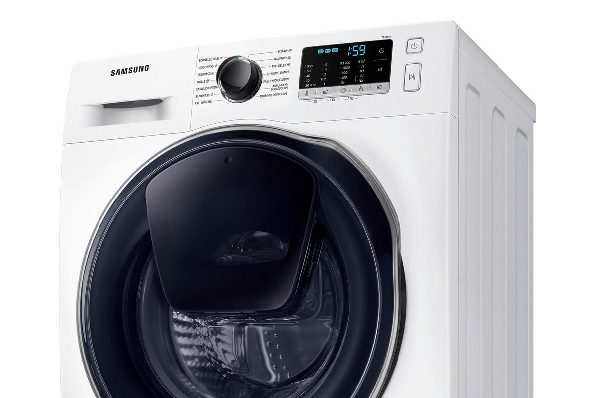 WASCHMASCHINE WW8NK52K0VW/EG   - Weiß, Basics, Kunststoff/Metall (60/85/46cm) - Samsung