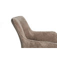 ARMLEHNSTUHL  in Eisen Webstoff  - Beige/Schwarz, Design, Textil/Metall (64/88/60cm) - Novel