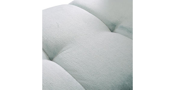 BIGSOFA Plüsch Mintgrün - Schwarz/Mintgrün, KONVENTIONELL, Kunststoff/Textil (220/67/106cm) - Carryhome