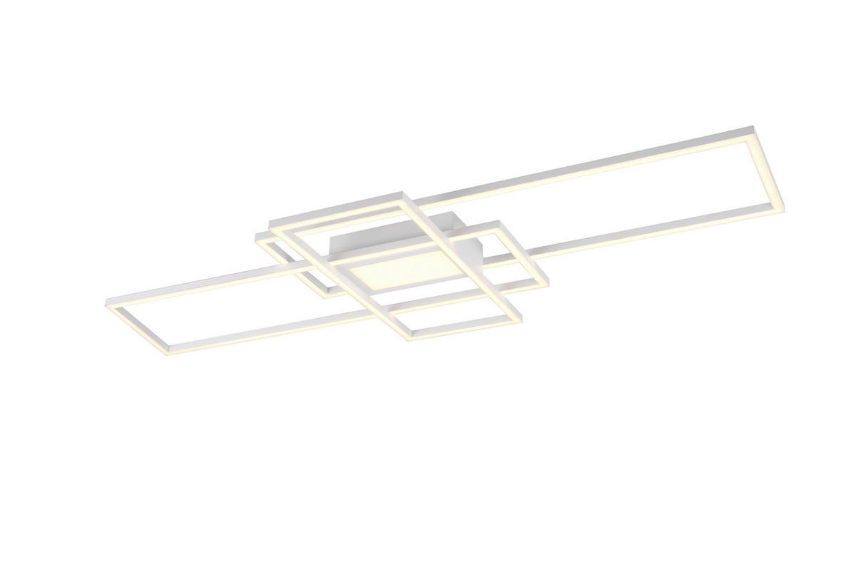 LED PLAFONJERA IRVINE  - bela, Trendi, metal/plastika (105,00/6,5/42,00cm)