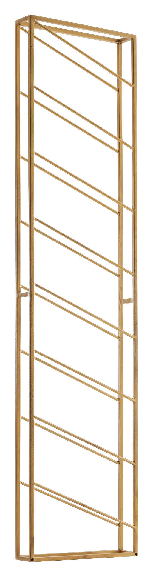 WEINREGAL 36/150/8 cm  - Goldfarben, Design, Metall (36/150/8cm) - MID.YOU