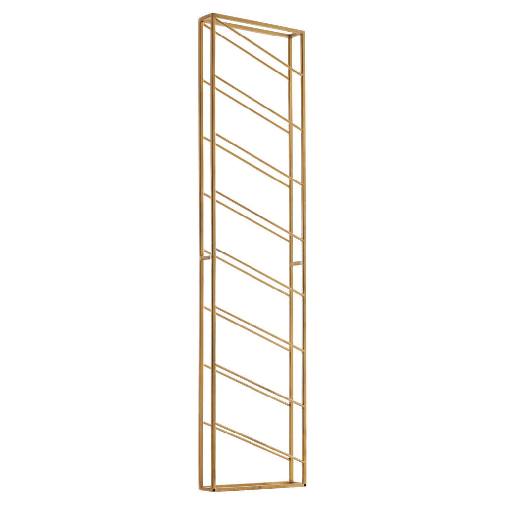 Weinregal Eisen Goldfarben Für 8 Flaschen Bh 36x150 Cm