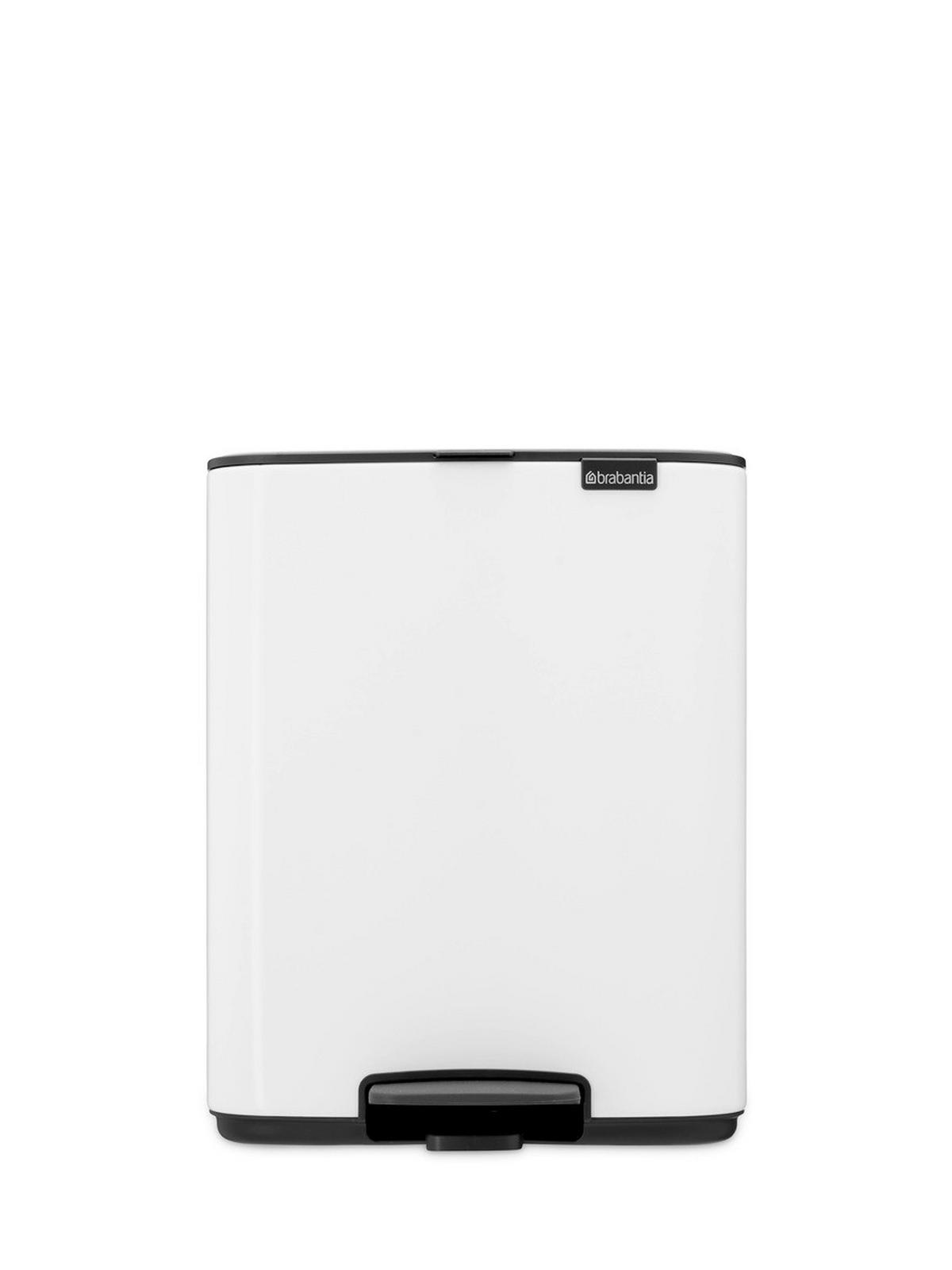 KOŠ S NOŽNOM PAPUČICOM  12 l  Bo  - bijela/antracit, Design, metal/plastika (29/36,5/25,5cm) - Brabantia