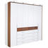 DREHTÜRENSCHRANK in furniert Kernnussbaum Weiß, Nussbaumfarben - Chromfarben/Nussbaumfarben, KONVENTIONELL, Holz/Holzwerkstoff (302/229,6/61cm) - Hülsta DREHTÜRENSCHRANK in furniert Kernnussbaum Weiß, Nussbaumfarben - Chromfarben/Nussbaumfarben, KONVENTIONELL, Holz/Holzwerkstoff (302/229,6/61cm) - Hülsta