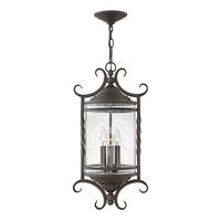 VONKAJŠIE ZÁVESNÉ SVIETIDLO, 30.1/66.2 cm  - čierna, Basics, kov/sklo (30.1/66.2cm) - Elstead Lighting