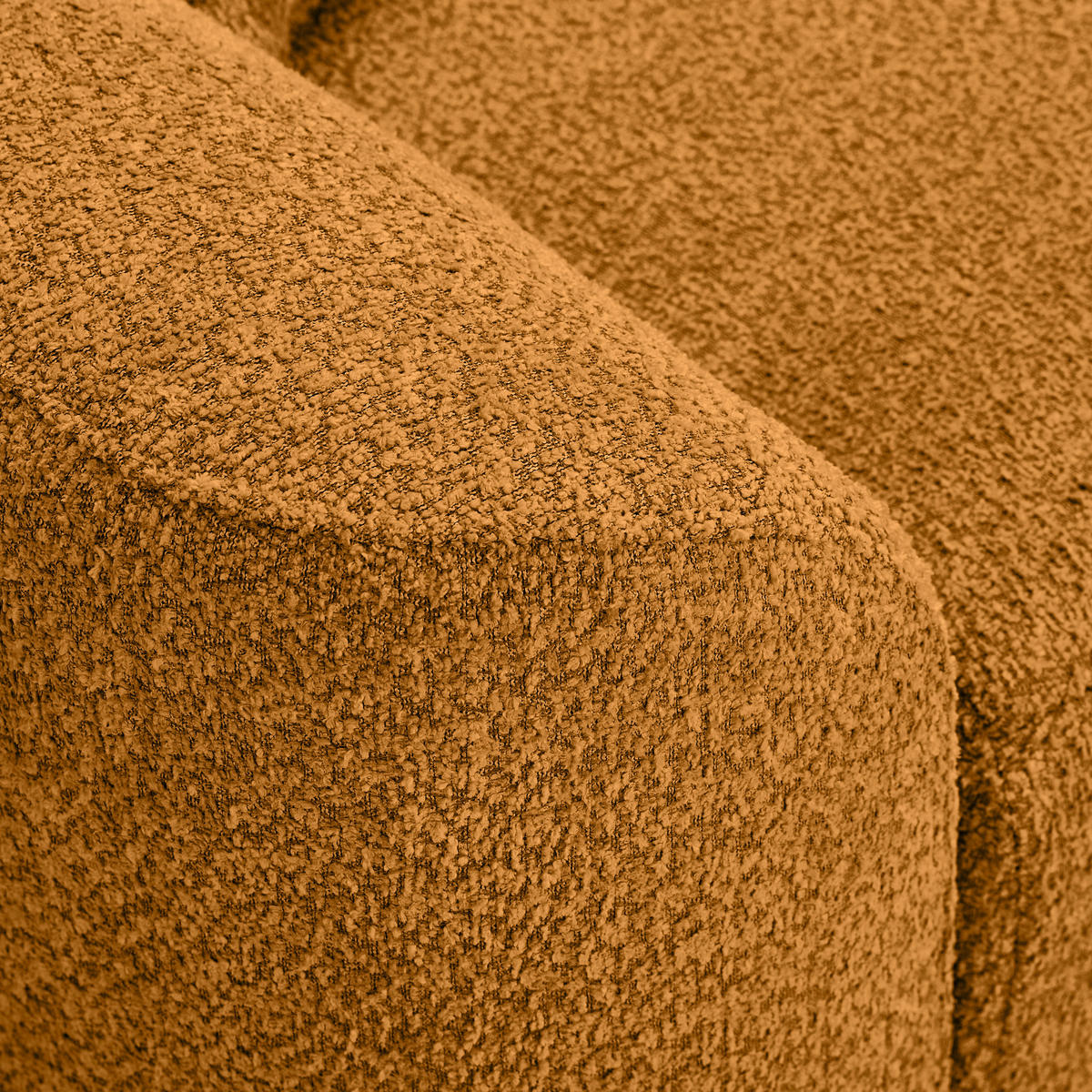 3-SITZER-SOFA  in Chenille Goldfarben  - Goldfarben/Schwarz, KONVENTIONELL, Textil/Metall (228/84/99cm) - Carryhome