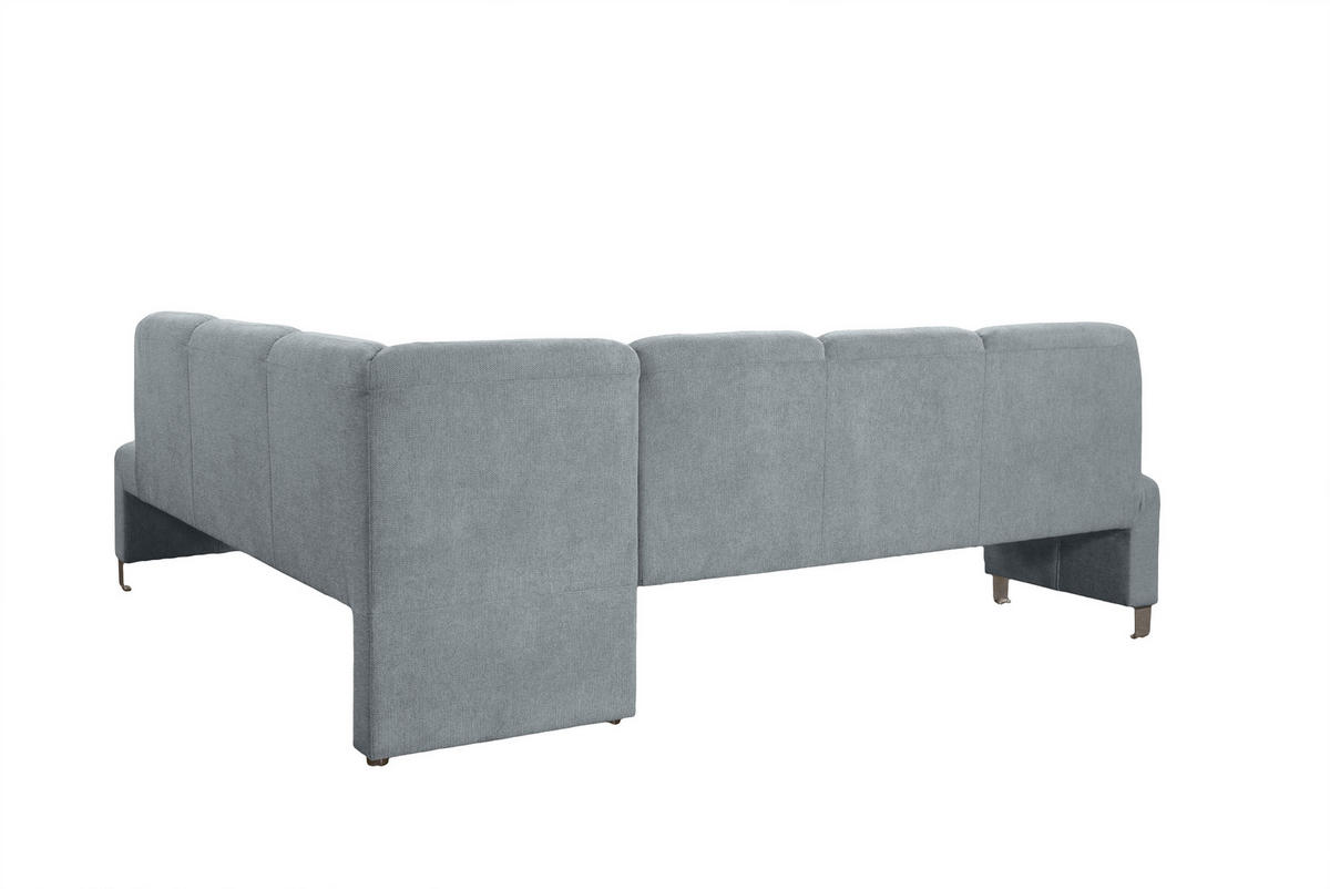 KLUPA KUTNA  tamno siva  drvo, tekstil, drvni materijal      - srebrne boje/tamno siva, Moderno, drvni materijal/drvo (263/198cm) - Livetastic