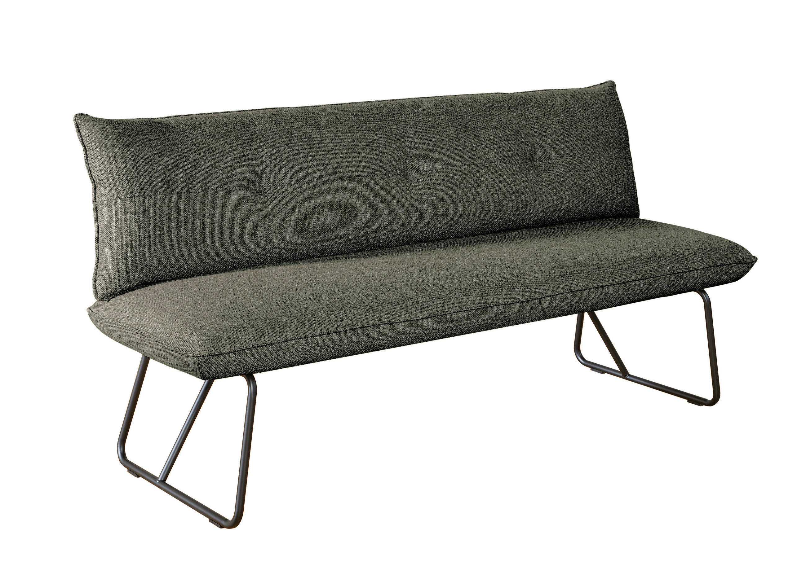 SITZBANK 180/90/70 cm  in Grün  - Schwarz/Grün, Design, Textil/Metall (180/90/70cm) - Dieter Knoll
