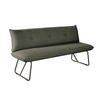 SITZBANK 180/90/70 cm  in Grün  - Schwarz/Grün, Design, Textil/Metall (180/90/70cm) - Dieter Knoll