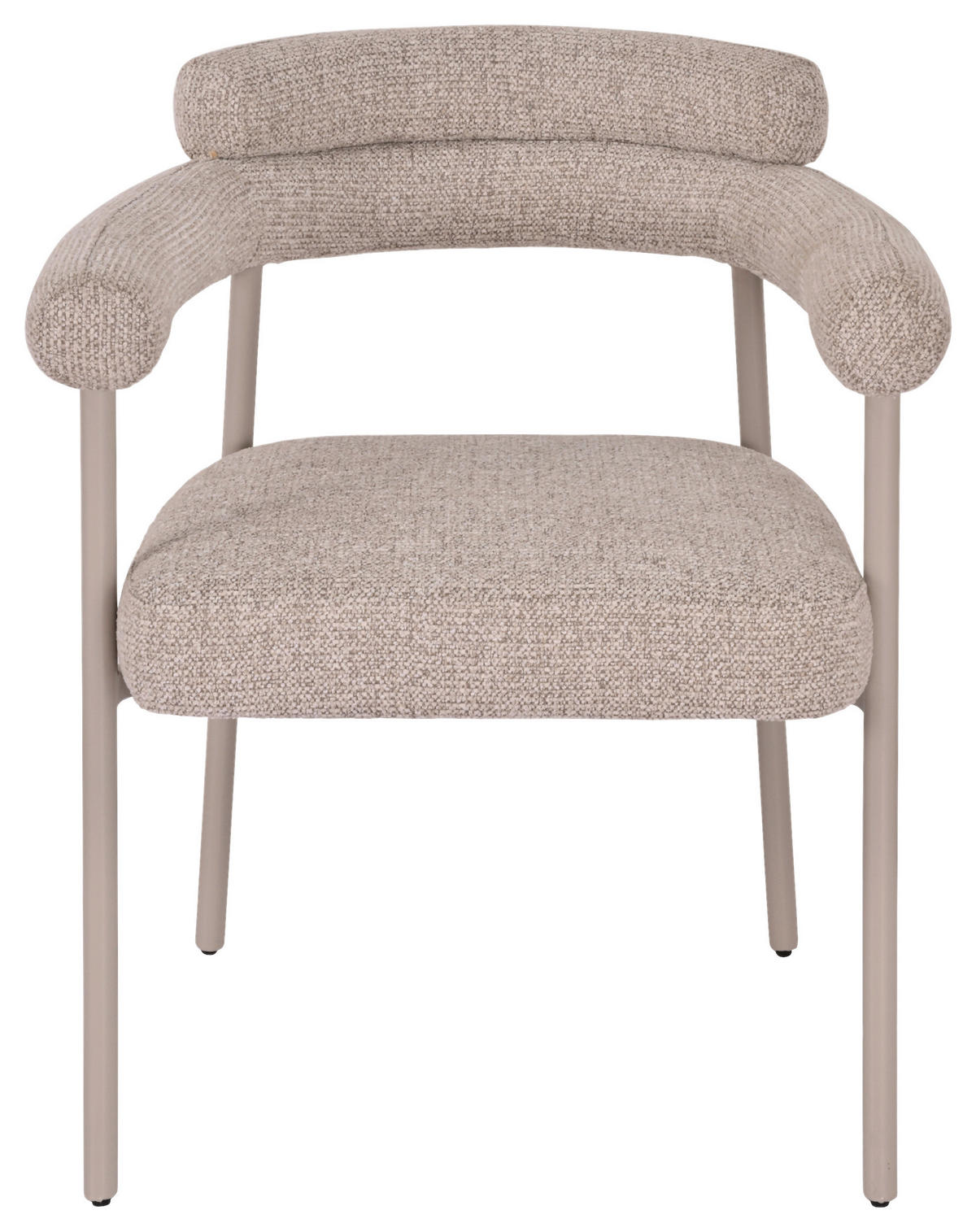 ARMLEHNSTUHL  in Eisen Webstoff  - Beige/Creme, MODERN, Textil/Metall (65/79/58cm) - MID.YOU