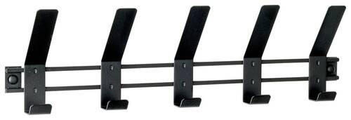 ŠATNÍ LIŠTA - černá, Moderní, kov (52/13/6cm)