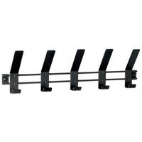 VEŠIAKOVÁ LIŠTA - čierna, Modern, kov (52/13/6cm)