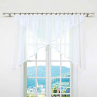 SCHEIBENGARDINE   300/120 cm   - Weiß, Basics, Textil (300/120cm)