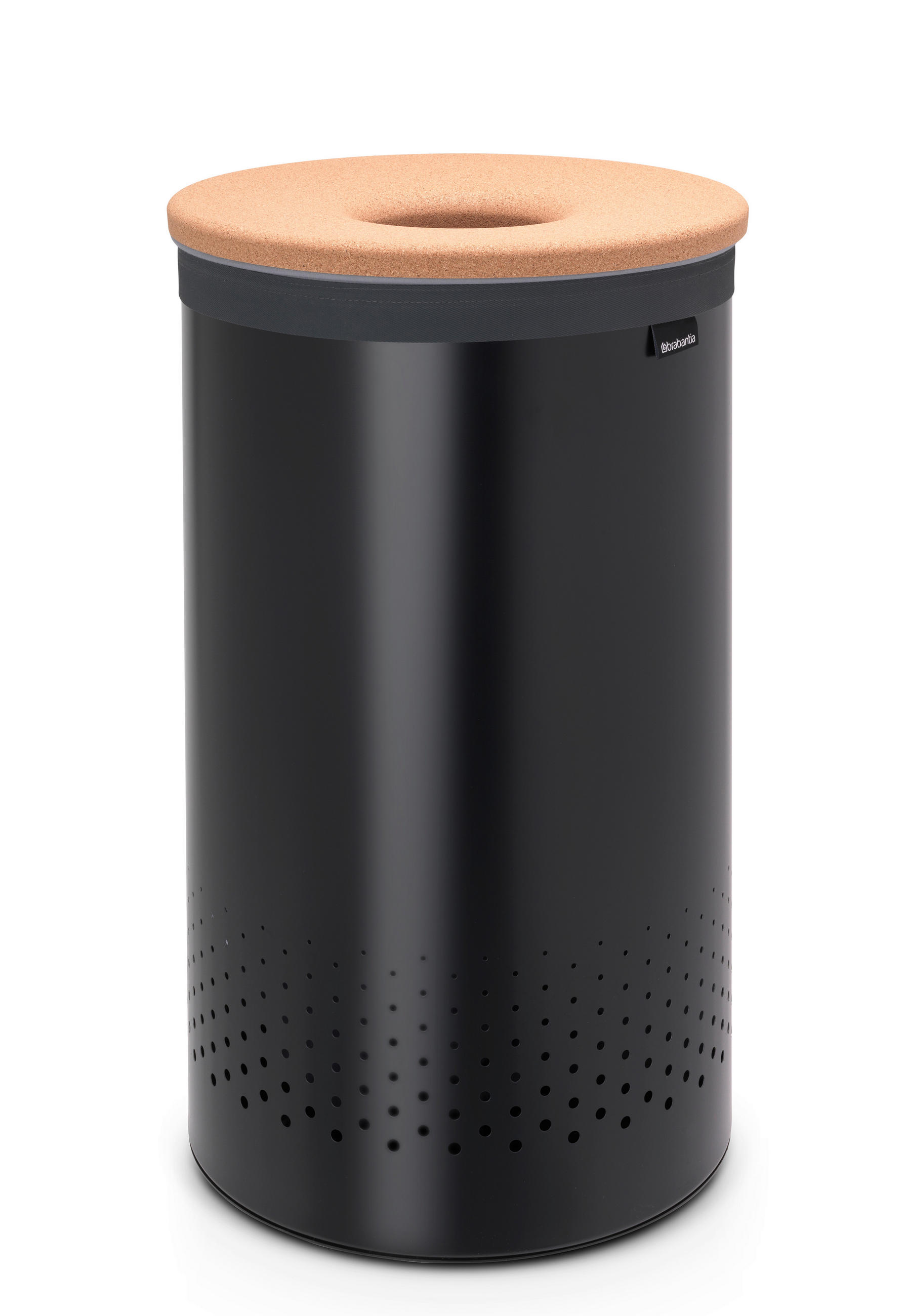 SZENNYESTARTÓ - fekete, Design, fém/fa (60l) - Brabantia