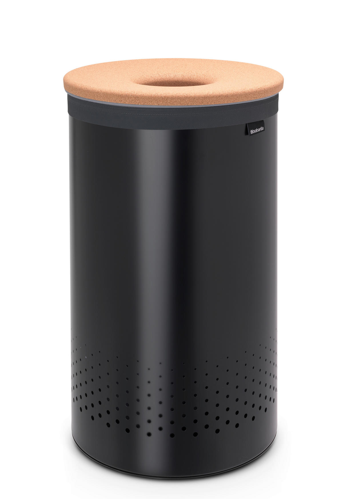 SZENNYESTARTÓ - fekete, Design, fém/fa (60l) - Brabantia