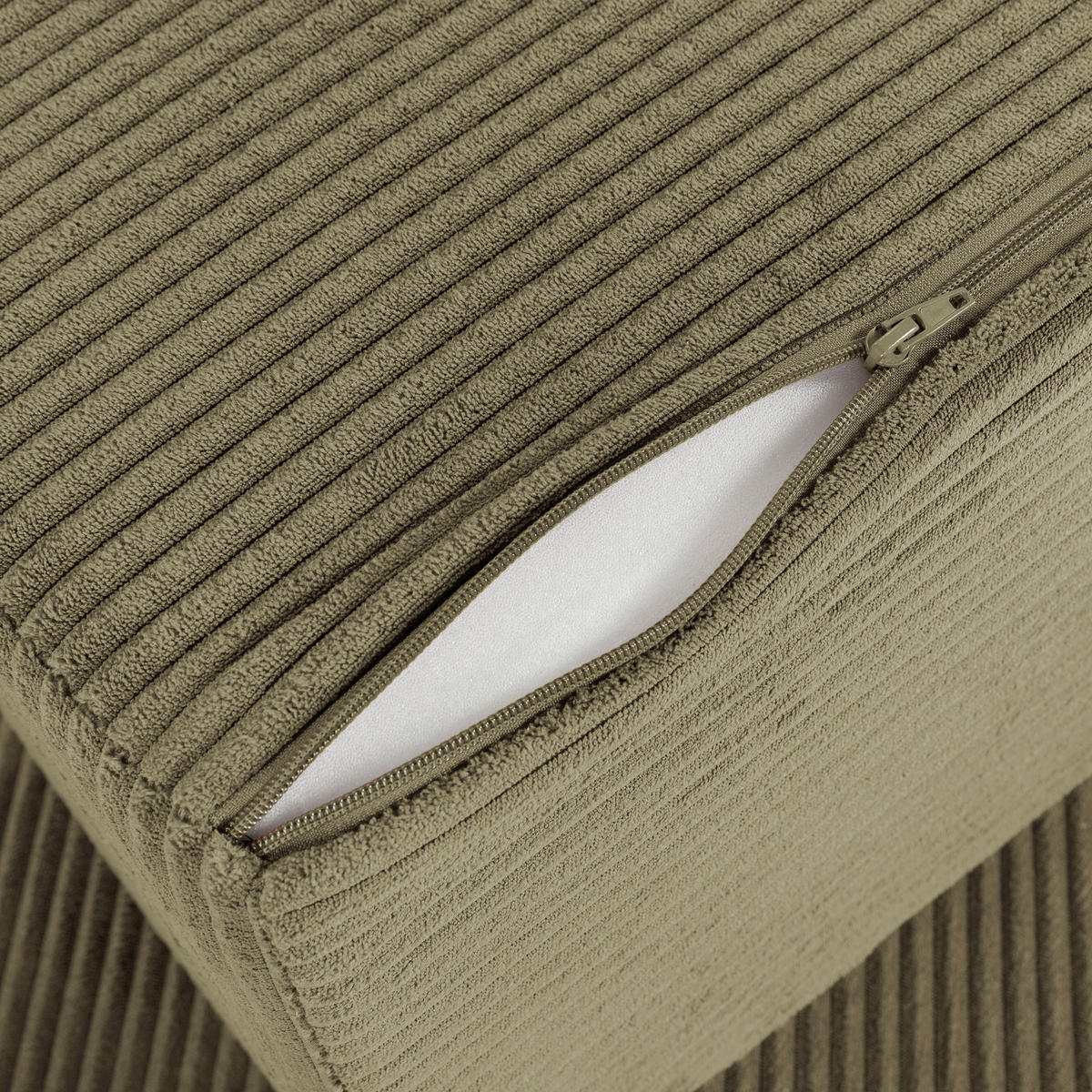 SCHLAFSOFA Cord Grün  - Grün, MODERN, Textil (200/70/90cm) - Livetastic
