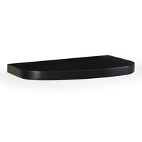 WANDREGAL  - Schwarz, Basics, Holz/Metall (40/3,5/25cm) - Livetastic
