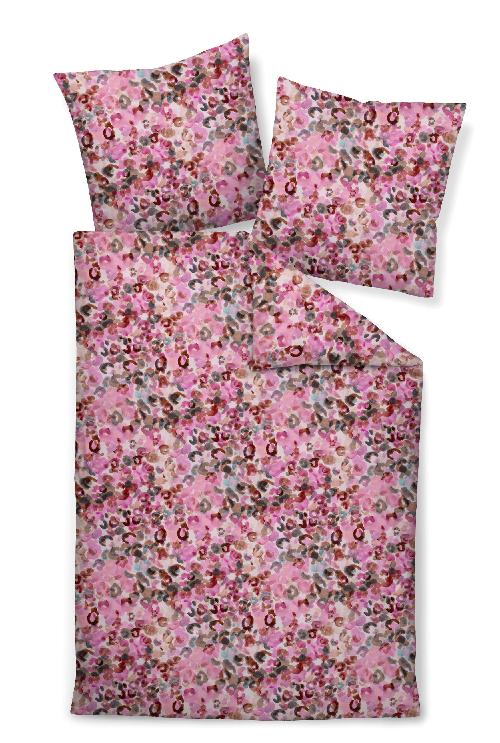 BETTWÄSCHE Makosatin 135/200 cm  - Rosa, Basics, Textil (135/200cm) - Janine