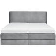 BOXSPRINGBETT 160/200 cm  in Grau  - Grau, KONVENTIONELL, Holz/Textil (160/200cm) - Dieter Knoll