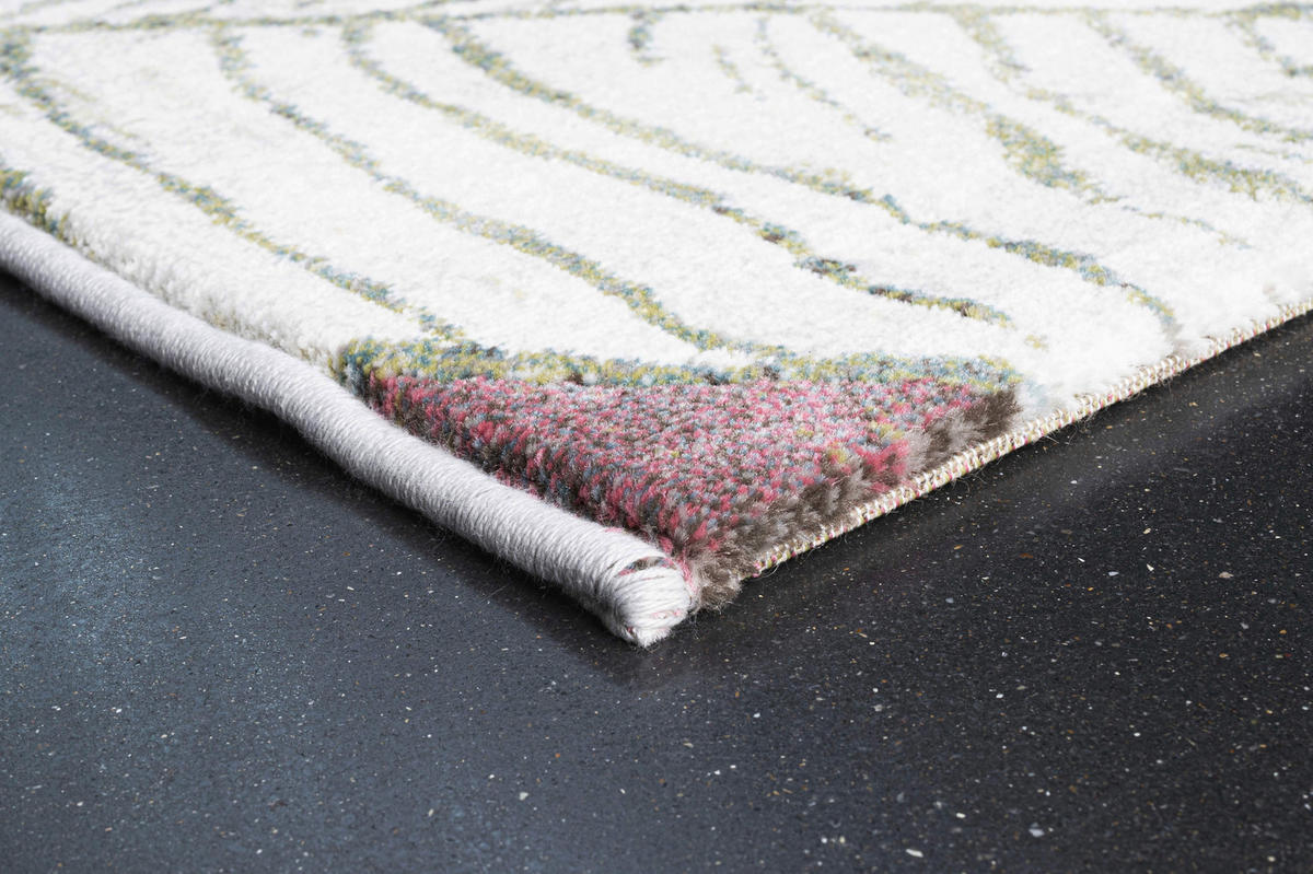 WEBTEPPICH 160/230 cm Catania Creme, Hellgrün, Hellbraun  - Hellbraun/Creme, Trend, Textil (160/230cm)