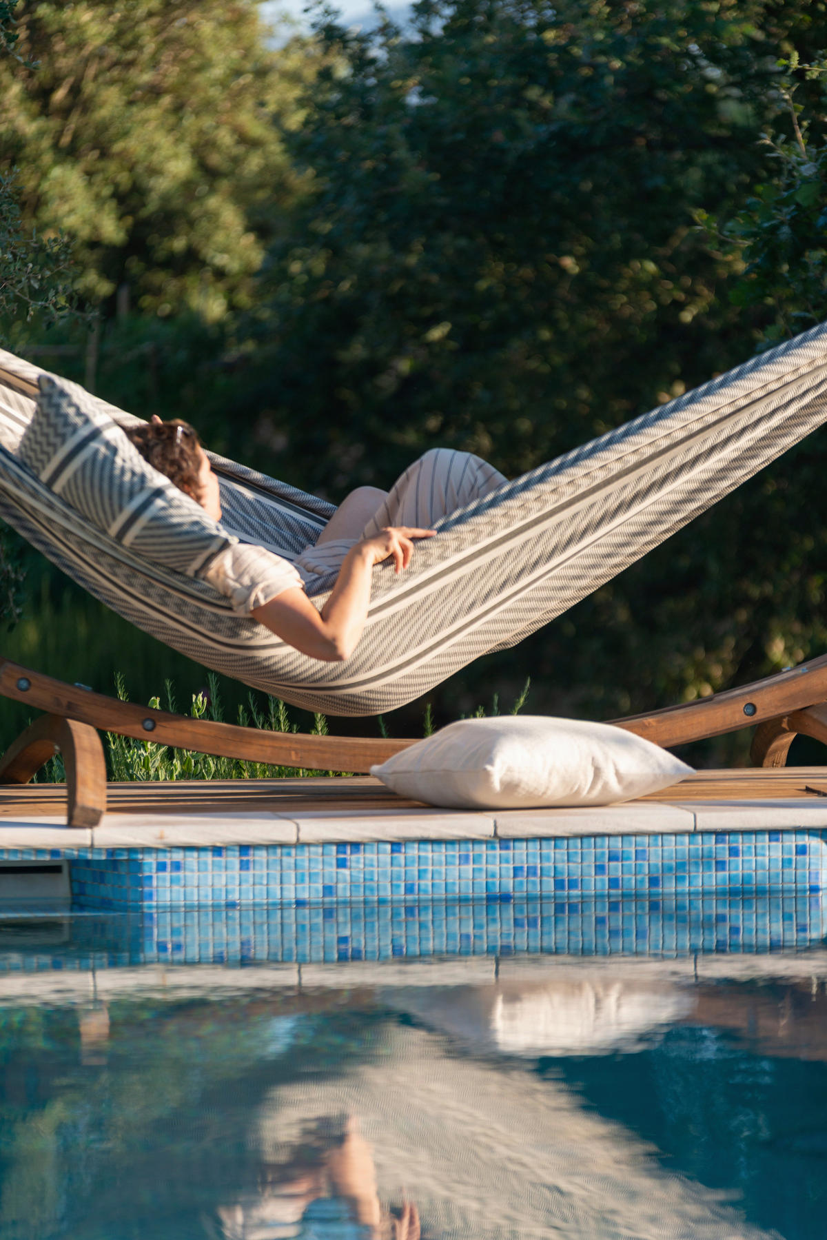 HÄNGEMATTE  - Dunkelgrau/Hellgrau, KONVENTIONELL, Textil (160/350cm) - La Siesta