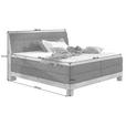 BOXSPRINGBETT 180/200 cm  in Anthrazit, Eichefarben  - Eichefarben/Anthrazit, Natur, Holz/Textil (180/200cm) - Valnatura