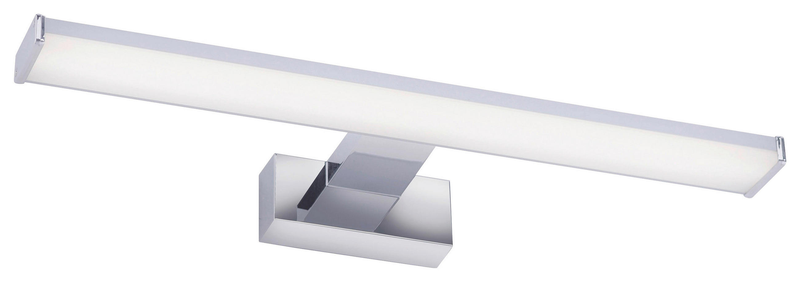 Spiegelleuchte Mattis 40/12,1/4,2 cm   - Chromfarben, Design, Kunststoff/Metall (40/12,1/4,2cm)