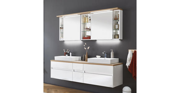 SPIEGELSCHRANK - Design, Glas/Holzwerkstoff (170/66,8/15cm) - Novel