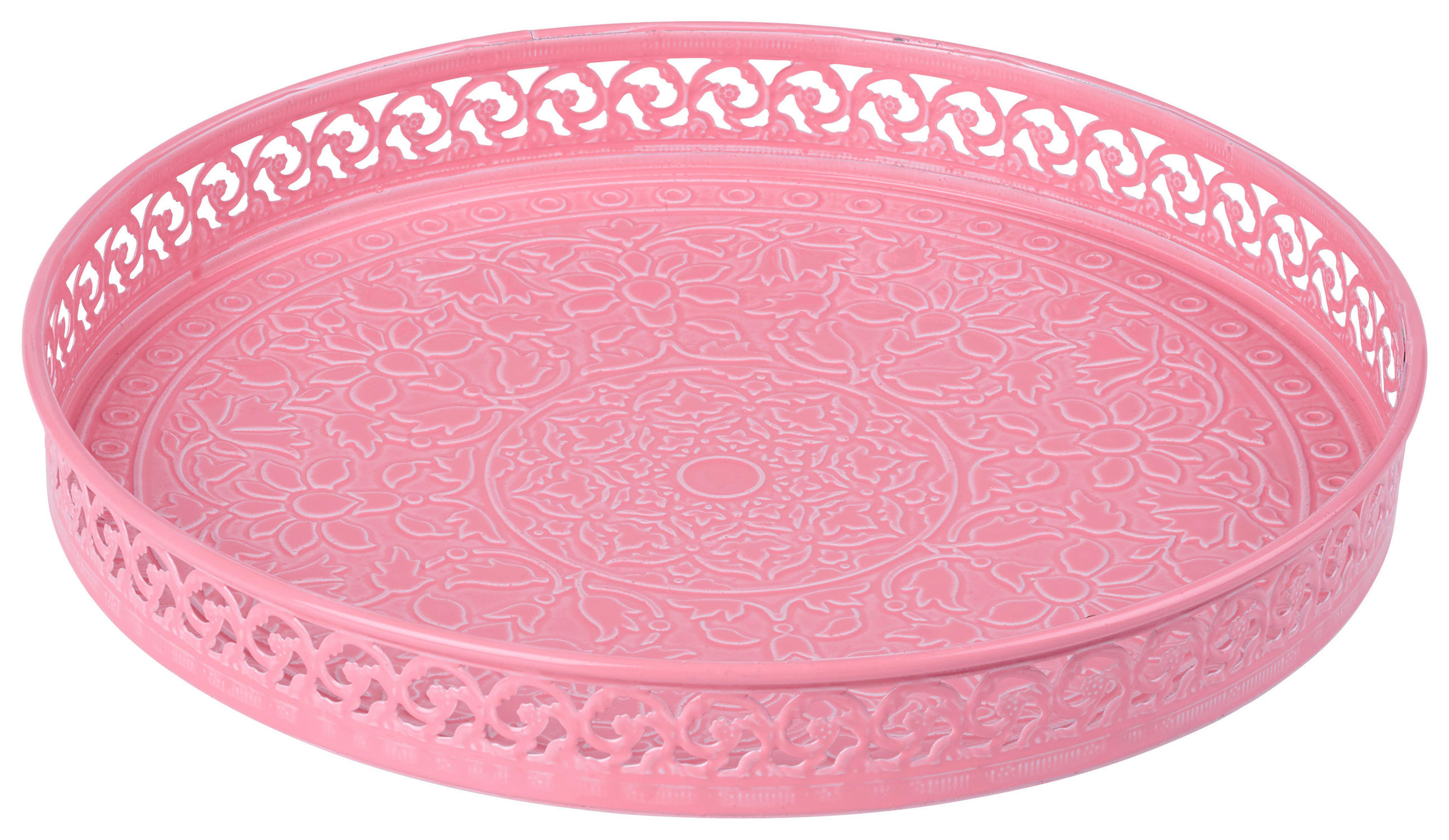 SERVÍROVACÍ PODNOS, kov, 25/3 cm - pink, Trend, kov (25/3cm) - Ambia Home