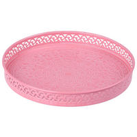 POSLUŽAVNIK ZA SERVIRANJE       25/3 cm       - pink, Trendi, metal (25/3cm) - Ambia Home