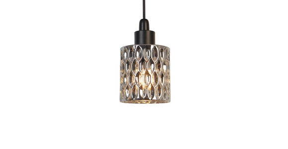 HÄNGELEUCHTE 90/11/112 cm - Graubraun, Trend, Glas/Metall (90/11/112cm) - Novel