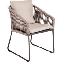 GARTENSESSEL - Anthrazit/Graubraun, Basics, Textil/Metall (60/88/65cm) - Stern