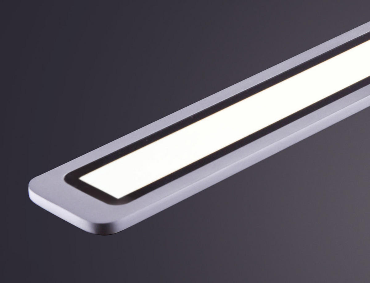 LED-HÄNGELEUCHTE 100/7/160 cm  - Alufarben, Trend, Metall (100/7/160cm) - Paul Neuhaus