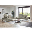 3-SITZER-SOFA in Velours Platinfarben  - Platinfarben/Beige, Design, Textil/Metall (222/89/104cm) - Dieter Knoll