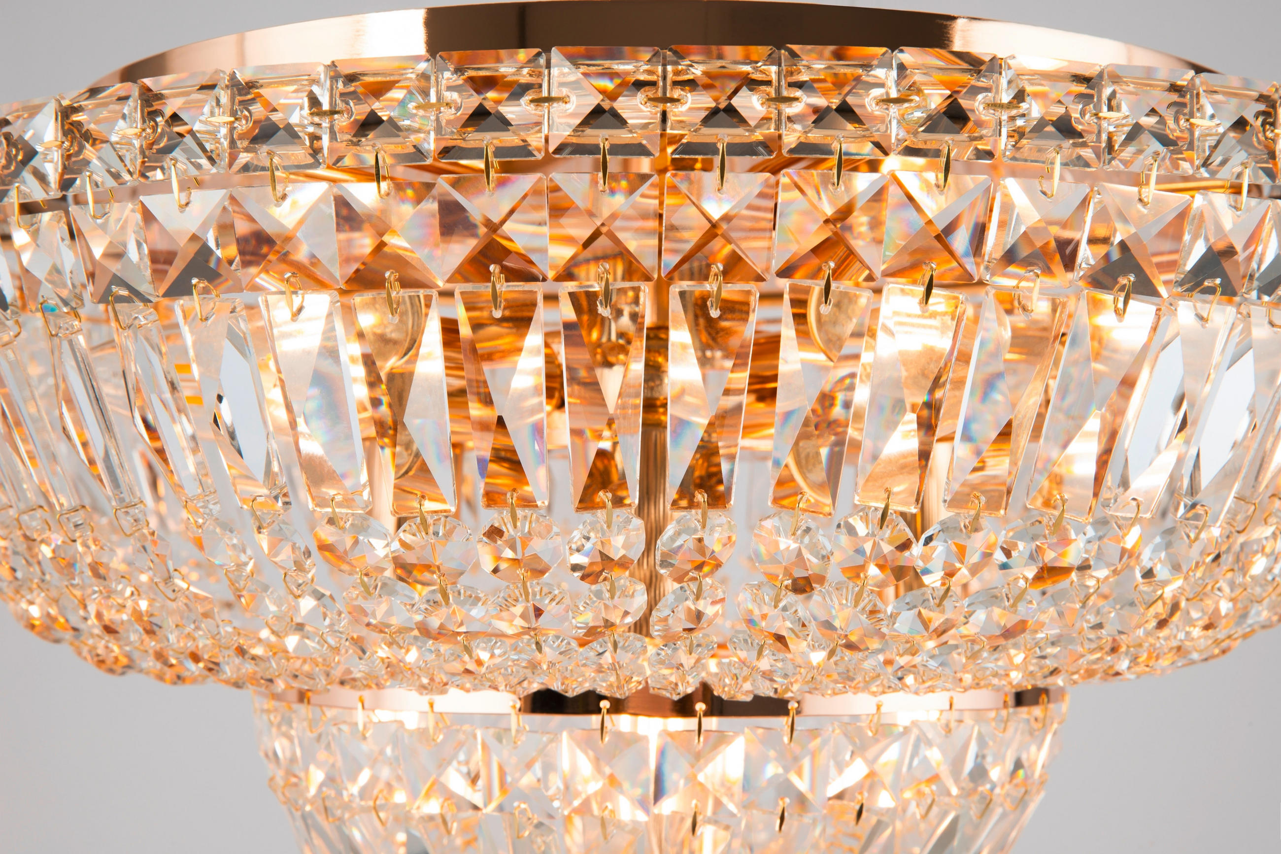 KRONLEUCHTER 46/32 cm - Goldfarben, Trend, Metall (46/32cm) - MAYTONI