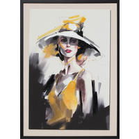 ART PRINT 50/70 cm  - multicolor/negru, Trend, plastic/textil (50/70cm) - Monee